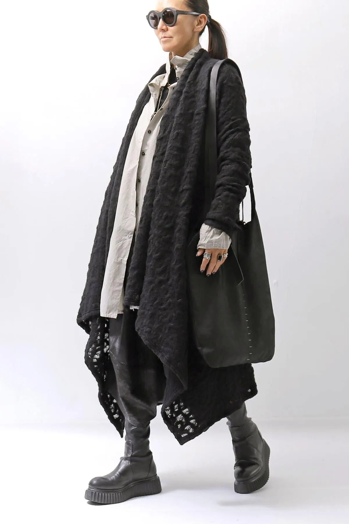 【DANIELE BASTA】MULTIWAY LONG STRAP TOTE BAG DBM005_BLACK