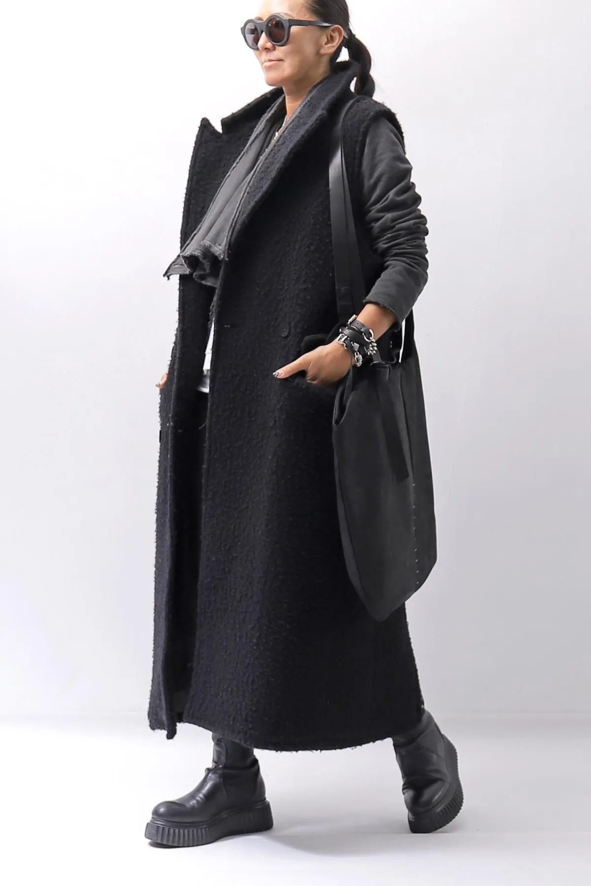 【DANIELE BASTA】MULTIWAY LONG STRAP TOTE BAG DBM005_BLACK