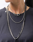 【GOTI】 ROUND MICRO PLATE CHAIN NECKLACE_CN715