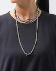 【GOTI】 MICRO TWIN SILVER BALL NECKLACE_CN151