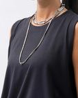 【GOTI】 MICRO TWIN SILVER BALL NECKLACE_CN151