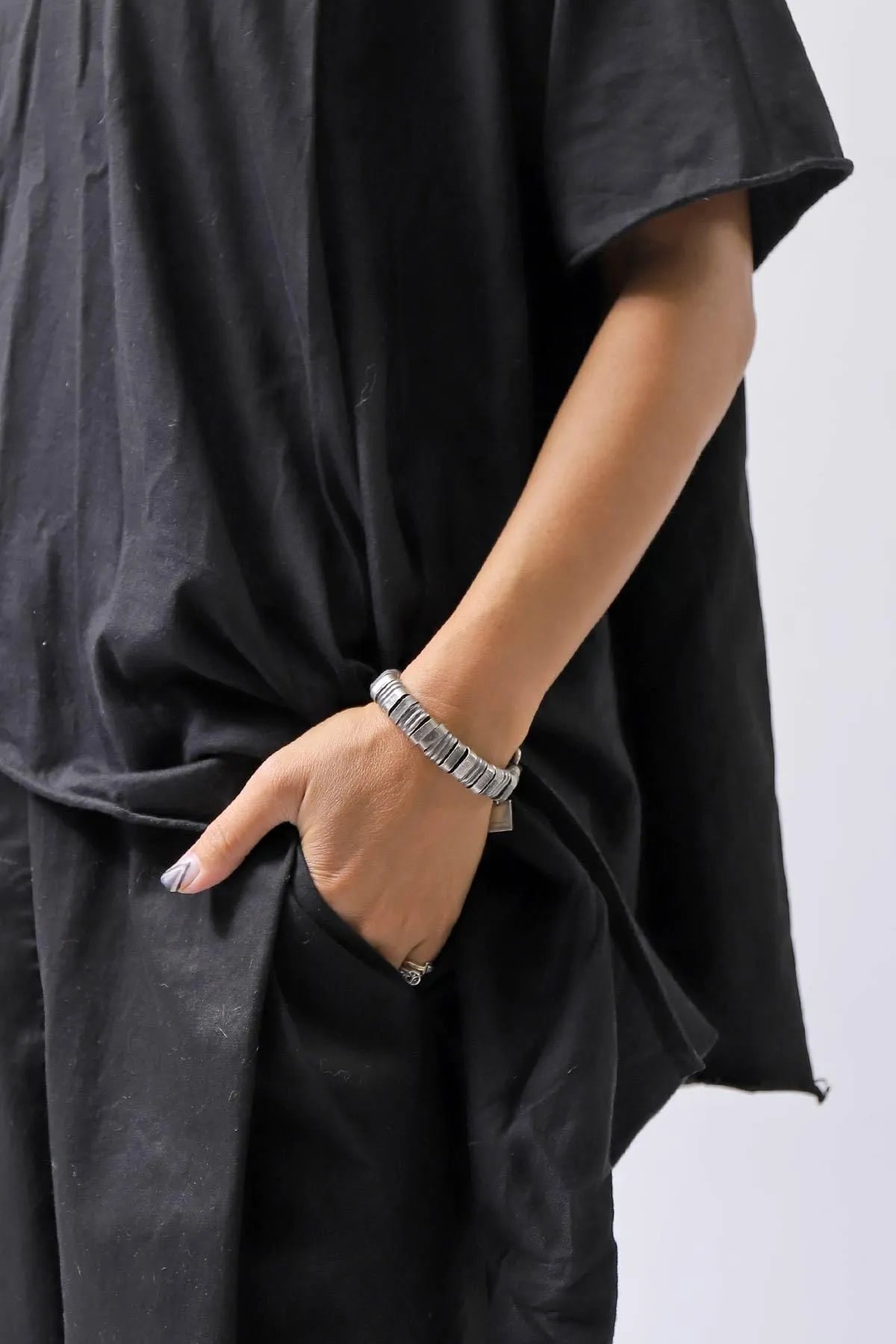 【GOTI】 TRIPLE STRIPES SILVER BRACELET_BR2345