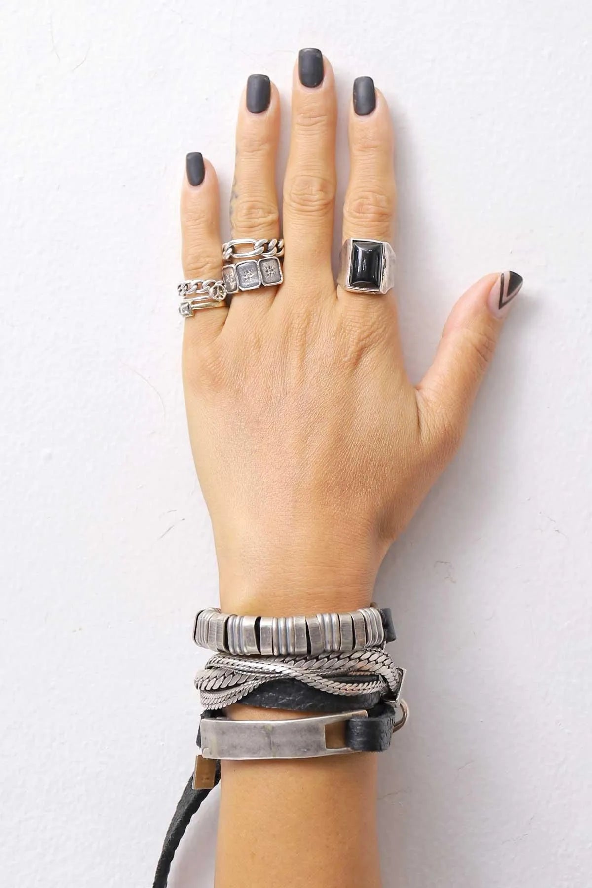 【GOTI】 TRIPLE STRIPES SILVER BRACELET_BR2345