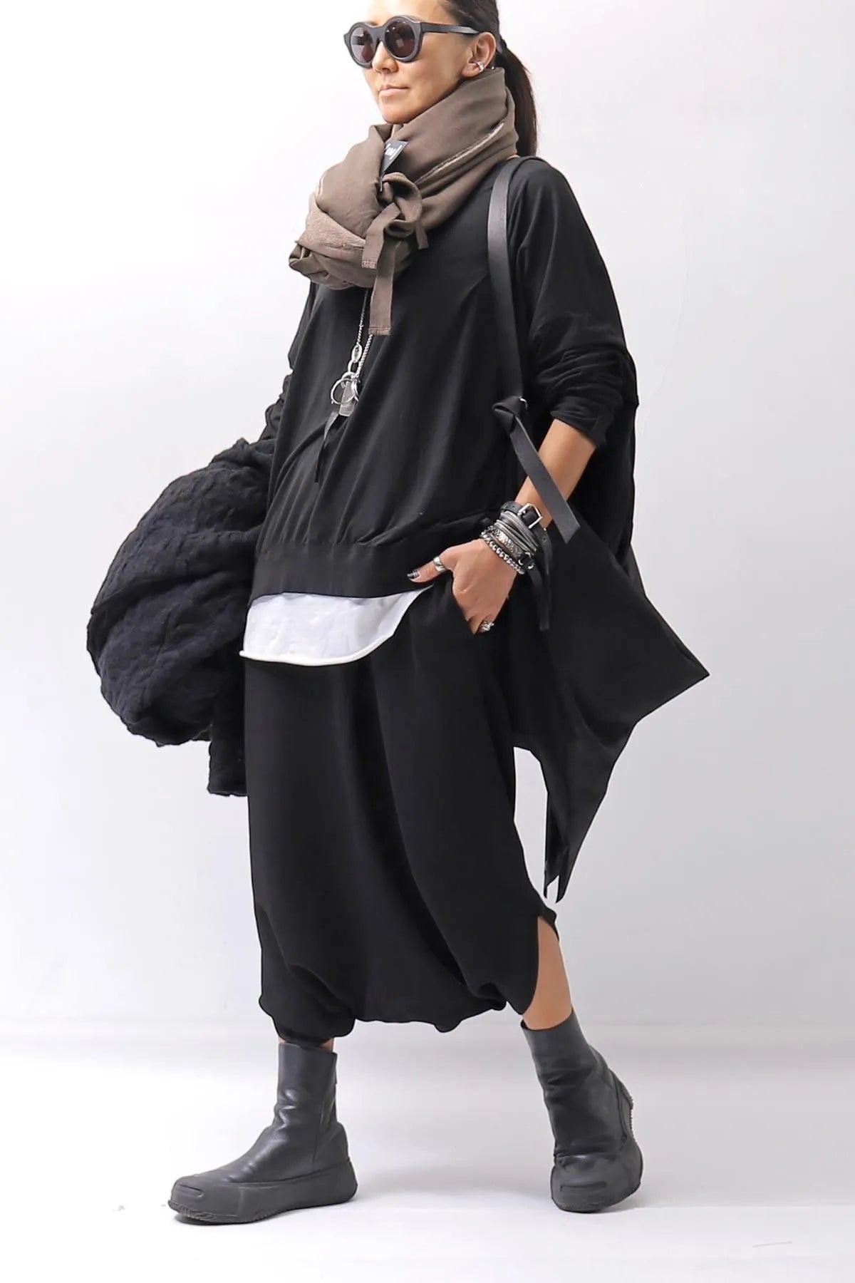 【DANIELE BASTA】 UNISEX COVERED 2WAY BODY&amp;SHOULDER BAG DBM009_BLACK