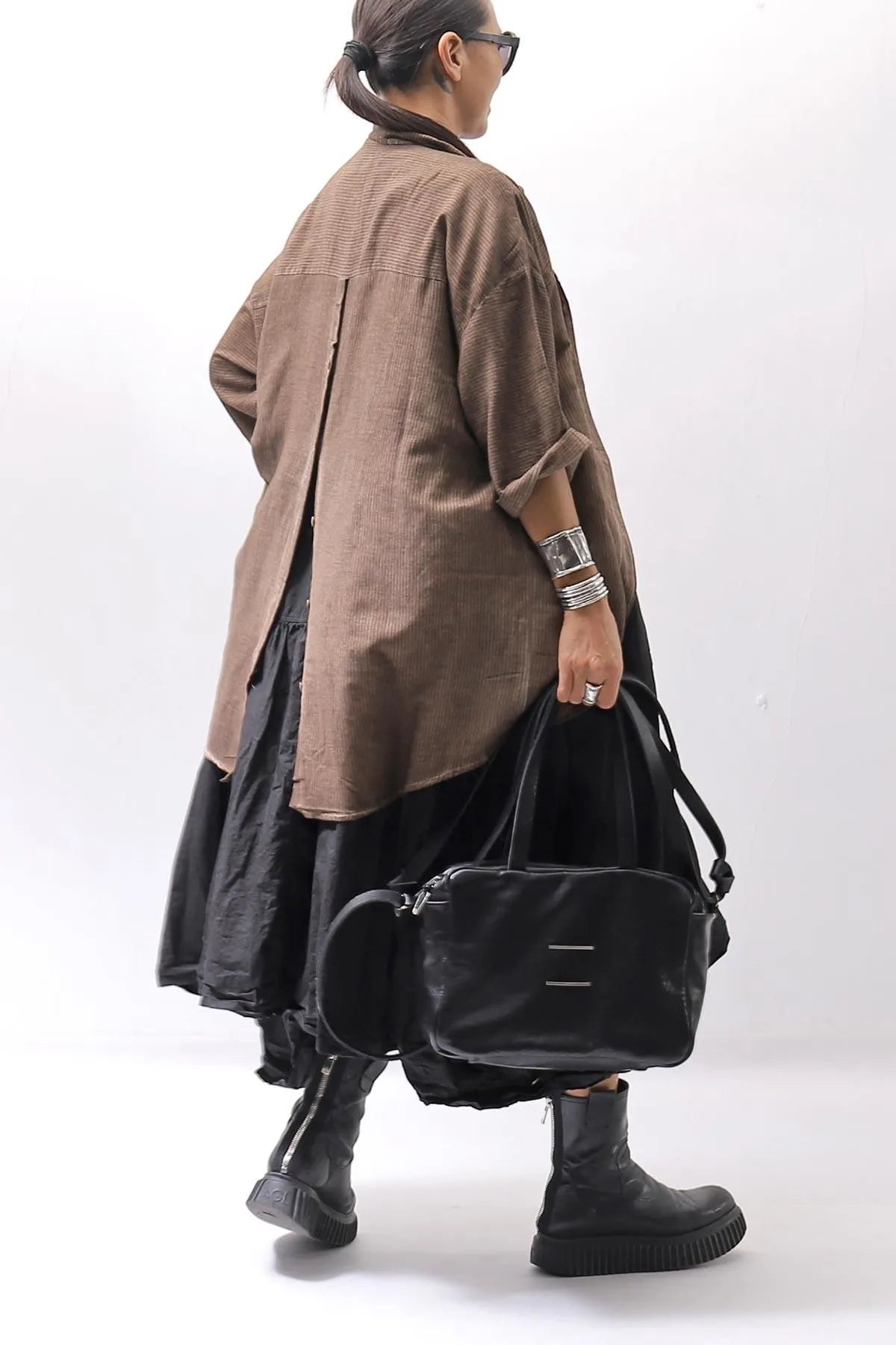 【DANIELE BASTA】2WAY SQUARE SHOULDER BAG DBM012_BLACK