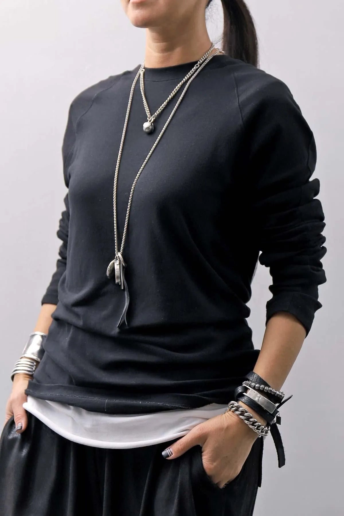 【GOTI】 MIXED TOP ONYX PENDANT_CN1183