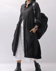 【RUNDHOLZ】 UNISEX COTTON RIB SHIRT CARDIGAN 253 0933_BLACK