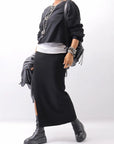 【thom/krom】 LIGHT SWEAT SHORT TOP WS496_BLACK