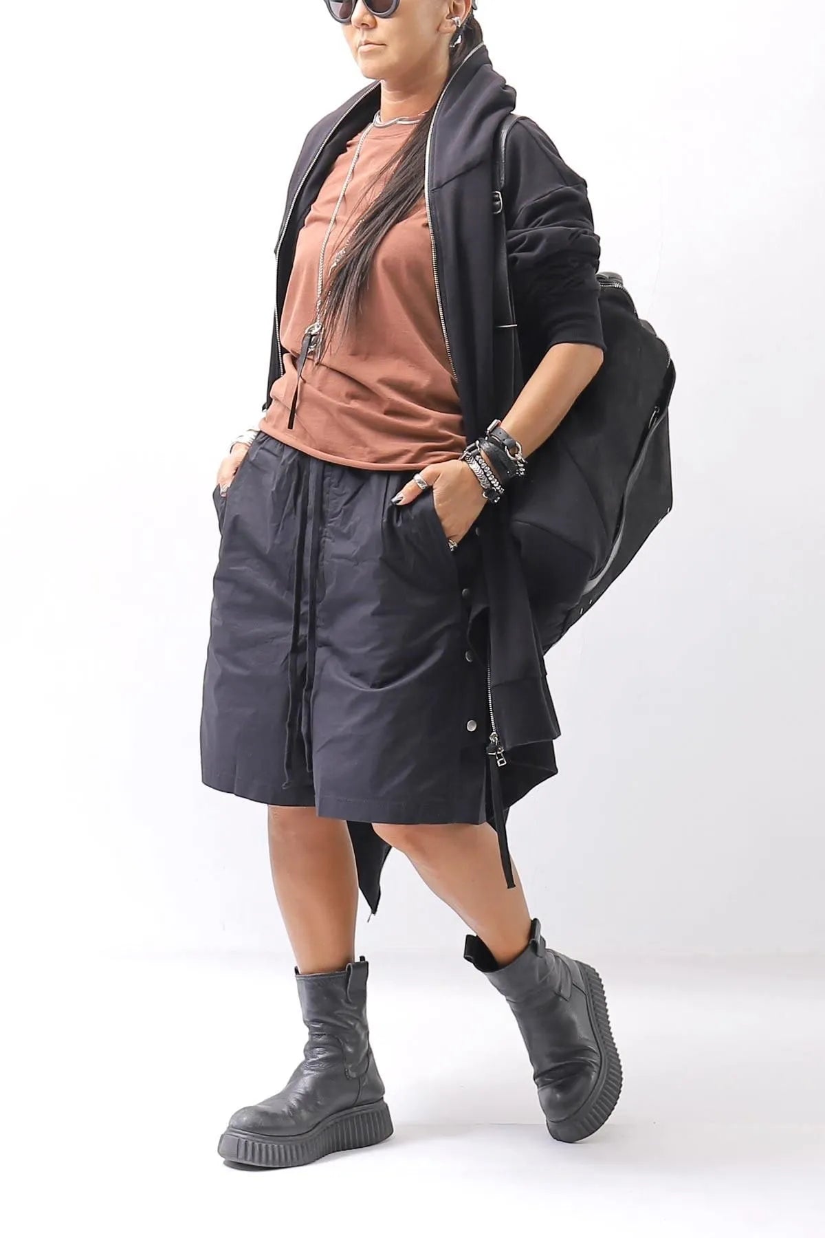 【AGL】 SNEAKER BOOTS MILA MIDI_BLACK