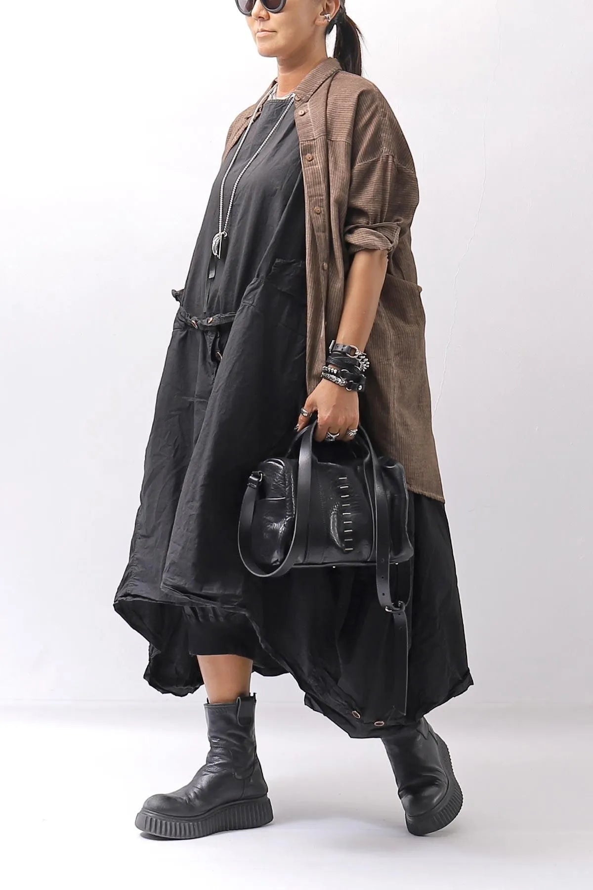 【AGL】 SNEAKER BOOTS MILA MIDI_BLACK