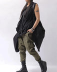 【sanctamuerte】 COTTON SLEEVE-LESS LONG TOP 325/MM_BLACK