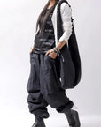【Primordial is Primitive】 UNISEX SIDE PRINTED SLIM FIT TEE ST-709RO_BLACK
