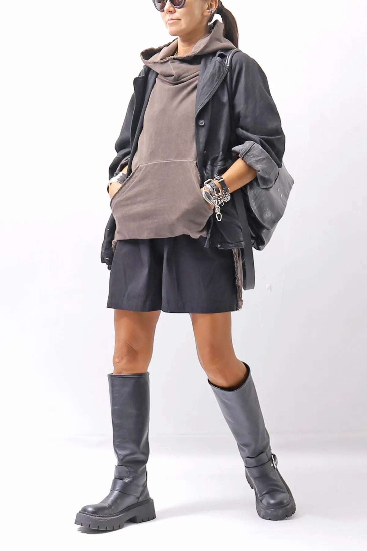 【Primordial is Primitive】 STRETCH SHORT PANTS 535AL_BLACK