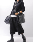 【AGL】 STRETCH LEATHER SNEAKER BOOTS VIBE STRETCH_BLACK