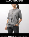 【thom/krom】 UNISEX VISCOSE STRETCH REGULAR FIT TEE MTS973_COLD DYE GREY
