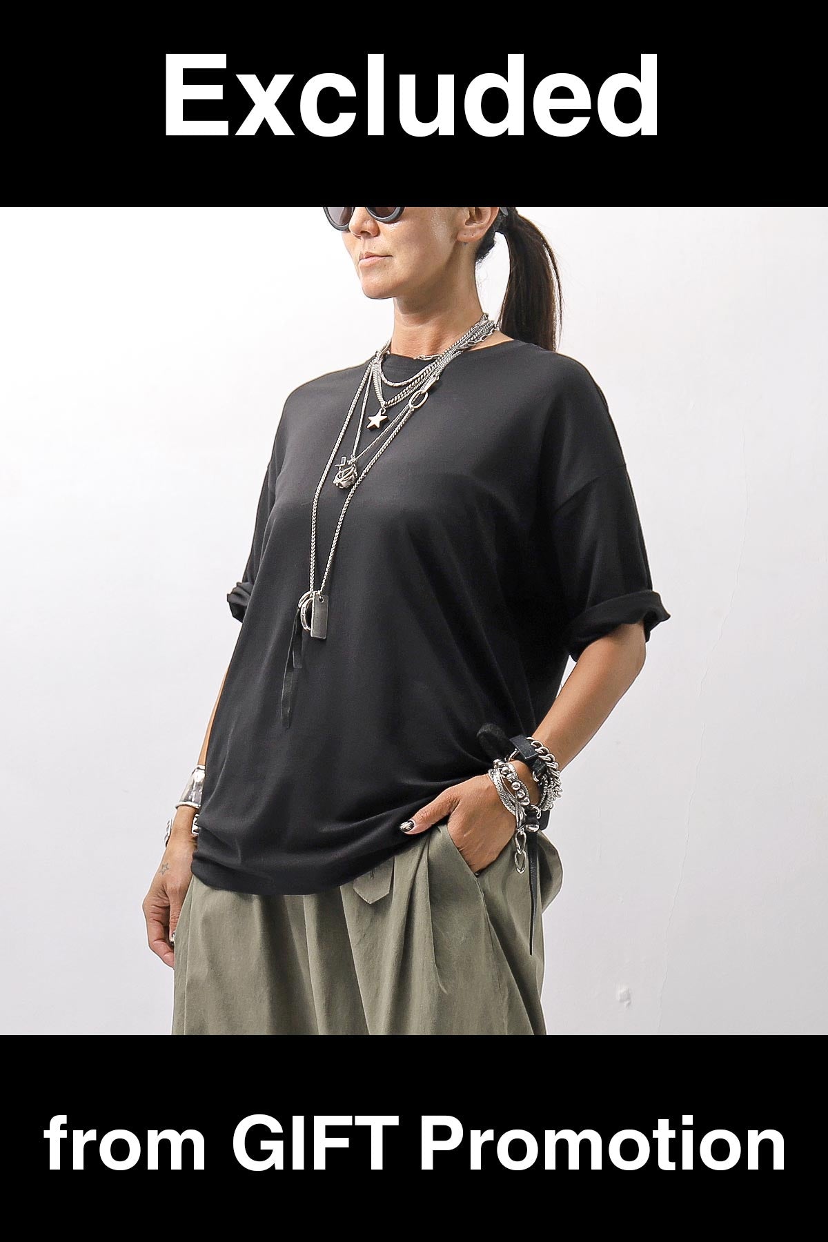 【thom/krom】 UNISEX COTTON MODAL RELAX FIT TEE MTS986_BLACK