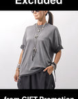 【thom/krom】 UNISEX COTTON MODAL RELAX FIT TEE MTS986_COLD DYE GREY