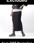 【thom/krom】 STRETCH VISCOSE SLIM FIT SKIRT WSK98_BLACK