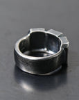 【Rusty Thought】 SQUARE DIAMOND RING 120S-PBR_SIL925+DIAMOND