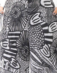 【RUNDHOLZ】 UNISEX ART PRINTED STRETCH PANTS _BLACK PRINT