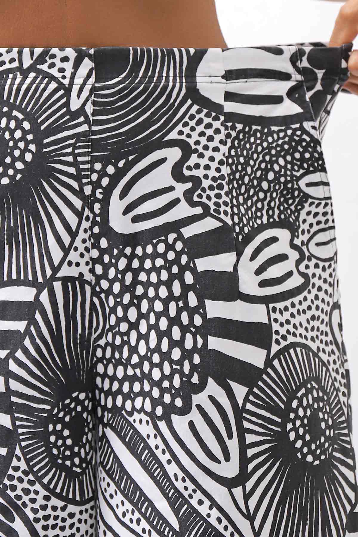 【RUNDHOLZ】 UNISEX ART PRINTED STRETCH PANTS _BLACK PRINT
