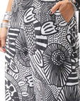 【RUNDHOLZ】 UNISEX ART PRINTED STRETCH PANTS _BLACK PRINT