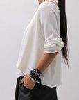 【RUNDHOLZ】 LINEN&COTTON KNIT TOPS _OFF WHITE