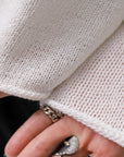 【RUNDHOLZ】 LINEN&COTTON KNIT TOPS _OFF WHITE