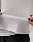 【RUNDHOLZ】 LINEN&COTTON KNIT TOPS _OFF WHITE