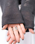 【RUNDHOLZ】 LINEN&COTTON KNIT TOPS _BLACK
