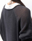 【RUNDHOLZ】 LINEN&COTTON KNIT TOPS _BLACK