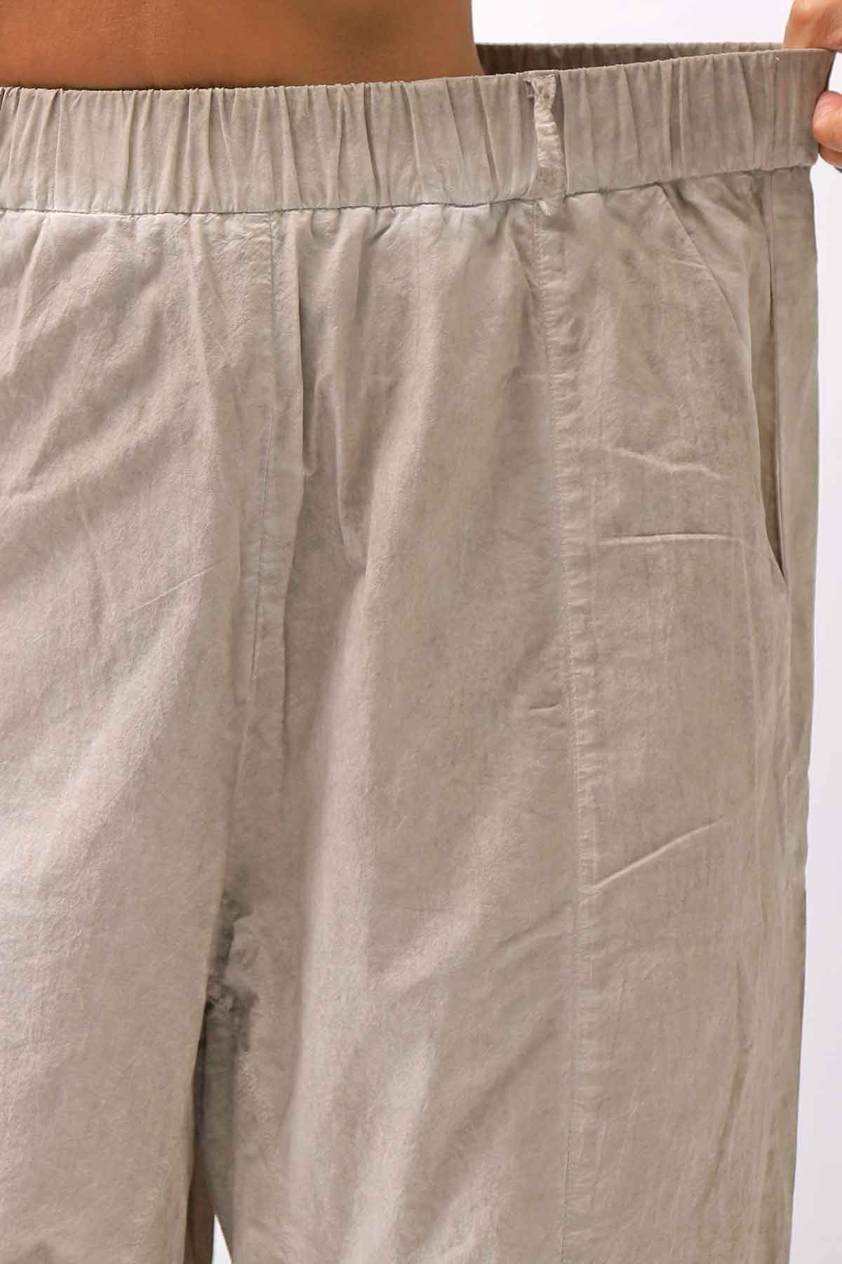 【studio b3】 UNISEX LIGHT COTTON PANTS WITH WAIST SHIRT NB2099_SAND OLD DYE