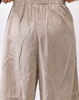 【studio b3】 UNISEX LIGHT COTTON PANTS WITH WAIST SHIRT NB2099_SAND OLD DYE