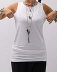 【bajra】 STRETCH INNER LONG TANK TOP BLACK&WHITE SET 160QK02
