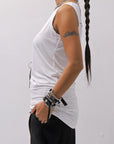 【bajra】 STRETCH INNER LONG TANK TOP BLACK&WHITE SET 160QK02
