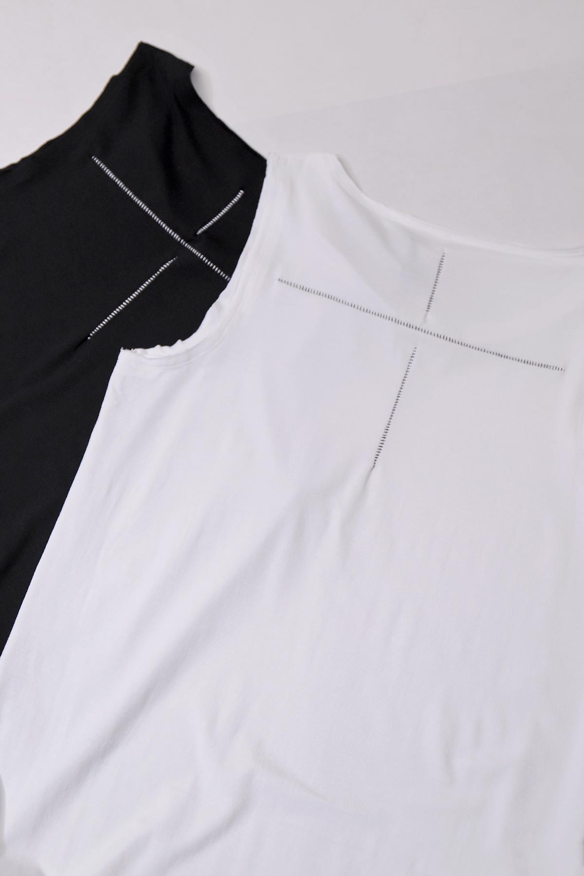【bajra】 STRETCH INNER LONG TANK TOP BLACK&amp;WHITE SET 160QK02
