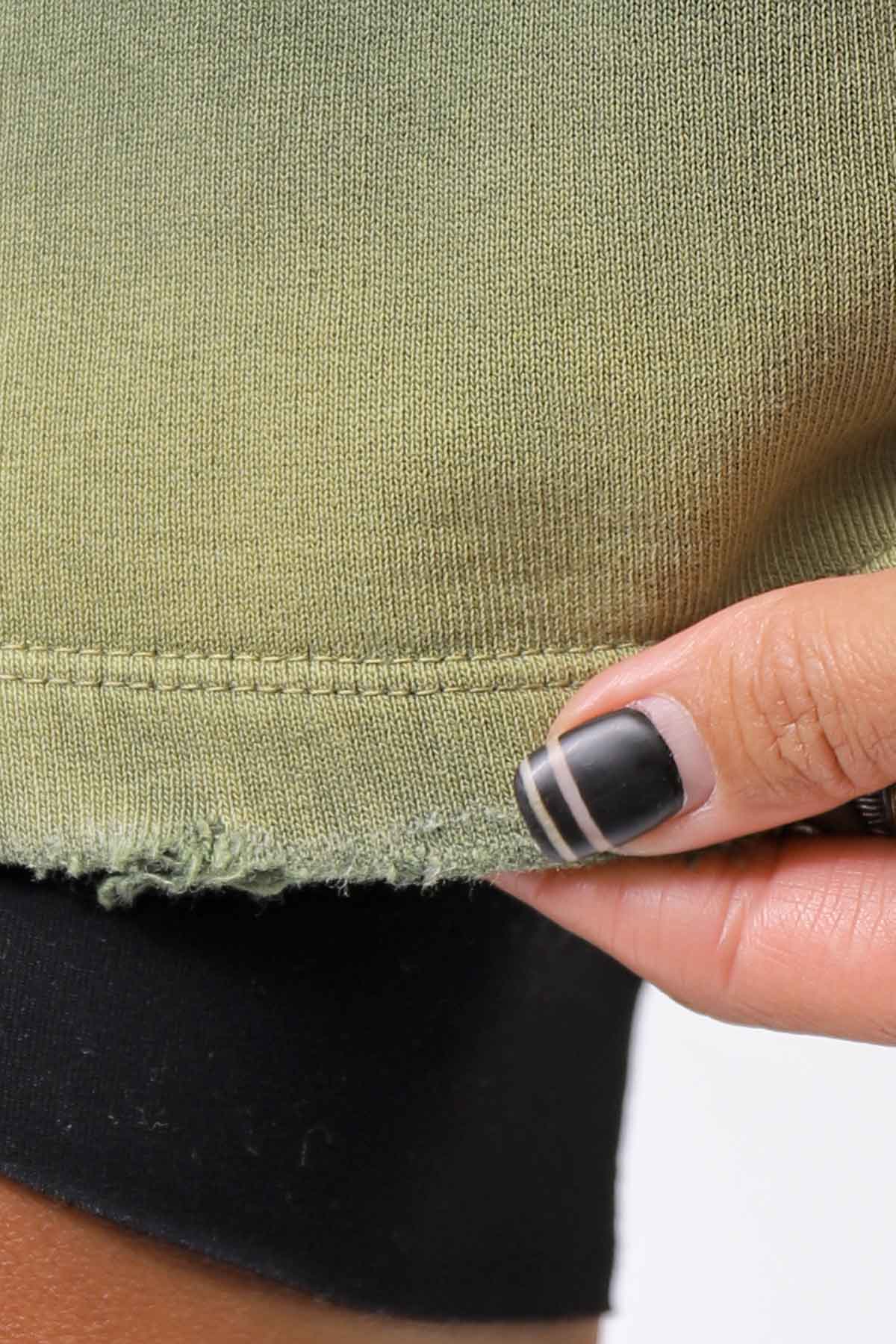 【NOSTRASANTISSIMA】 OPEN BACK LIGHT SWEAT COVER LONG TANK TOP M142_GREEN FADE