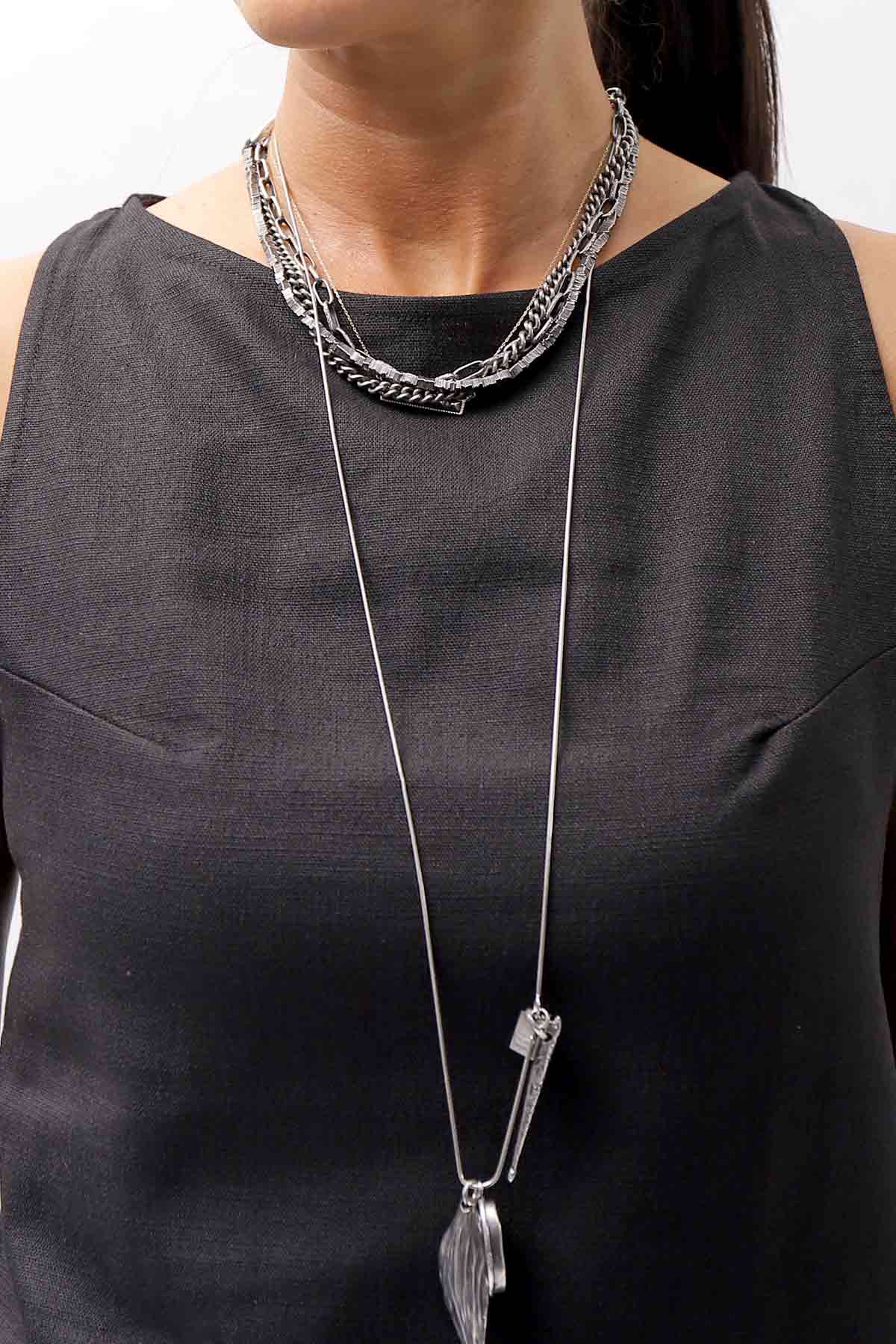 【Primordial is Primitive】 BACK CROSSED TANK TOP 413LS_BLACK