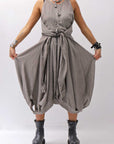 【studio b3】 MULTI-WAY PANTS&SKIRT DRESS NB2088_SAND OLD DYE