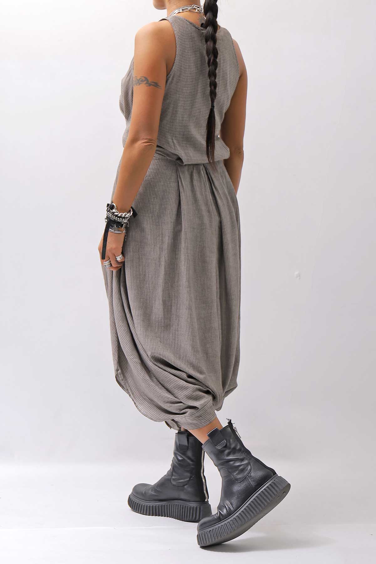 【studio b3】 MULTI-WAY PANTS&amp;SKIRT DRESS NB2088_SAND OLD DYE