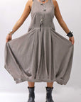 【studio b3】 MULTI-WAY PANTS&SKIRT DRESS NB2088_SAND OLD DYE