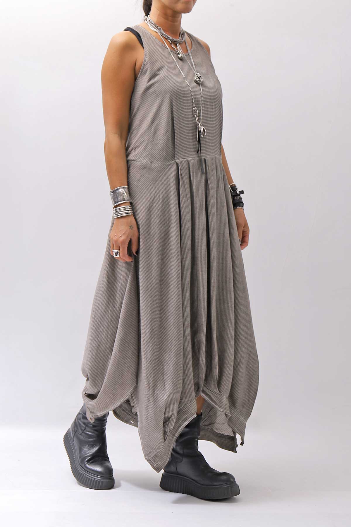 【studio b3】 MULTI-WAY PANTS&amp;SKIRT DRESS NB2088_SAND OLD DYE