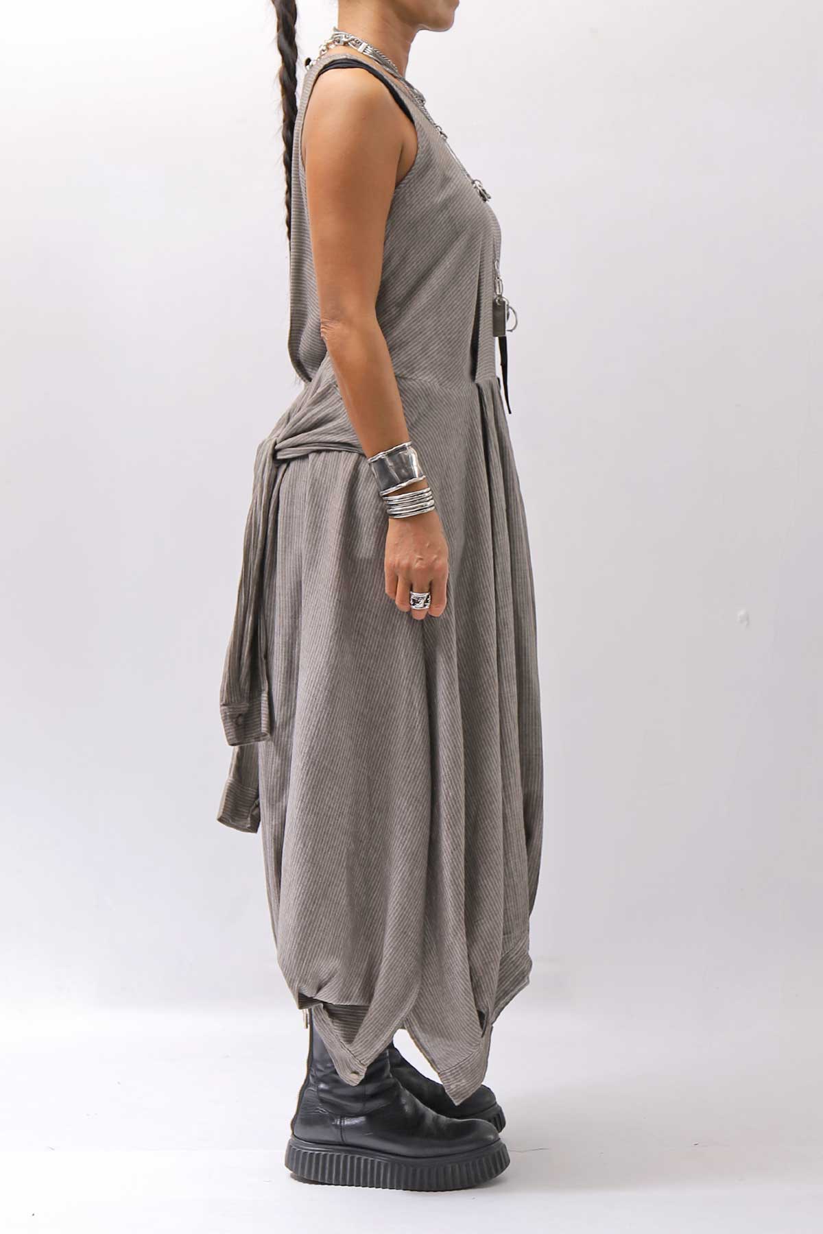 【studio b3】 MULTI-WAY PANTS&amp;SKIRT DRESS NB2088_SAND OLD DYE