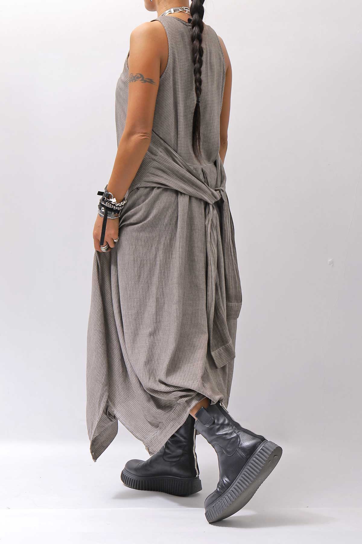 【studio b3】 MULTI-WAY PANTS&amp;SKIRT DRESS NB2088_SAND OLD DYE