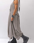 【studio b3】 MULTI-WAY PANTS&SKIRT DRESS NB2088_SAND OLD DYE