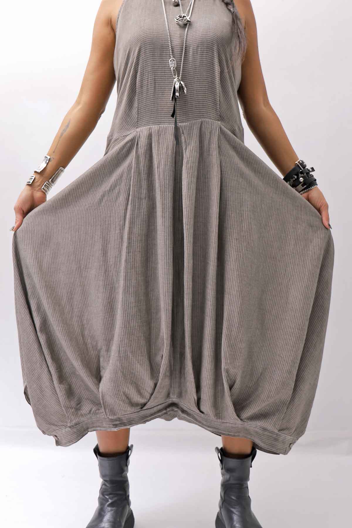 【studio b3】 MULTI-WAY PANTS&amp;SKIRT DRESS NB2088_SAND OLD DYE