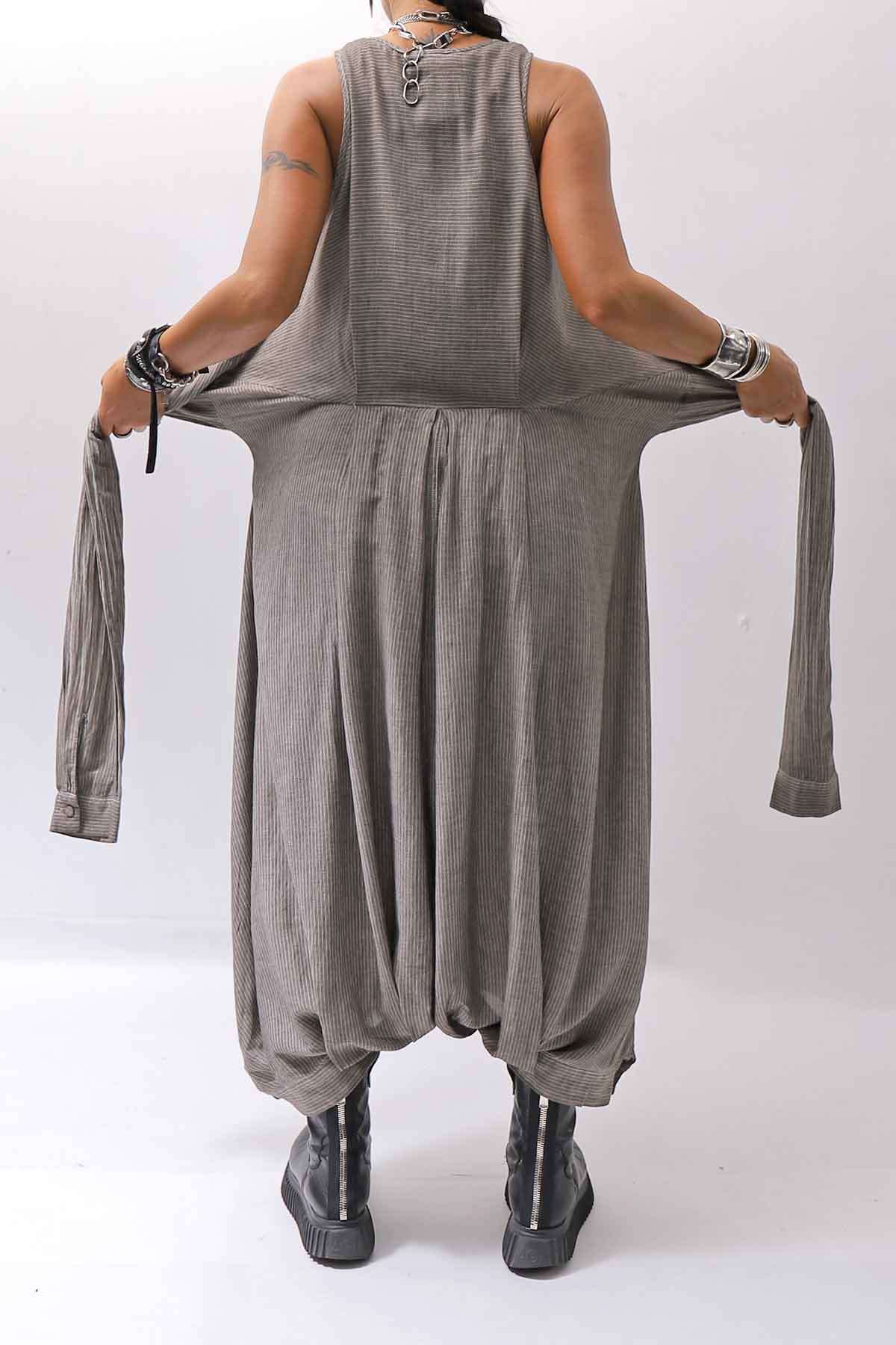 【studio b3】 MULTI-WAY PANTS&amp;SKIRT DRESS NB2088_SAND OLD DYE