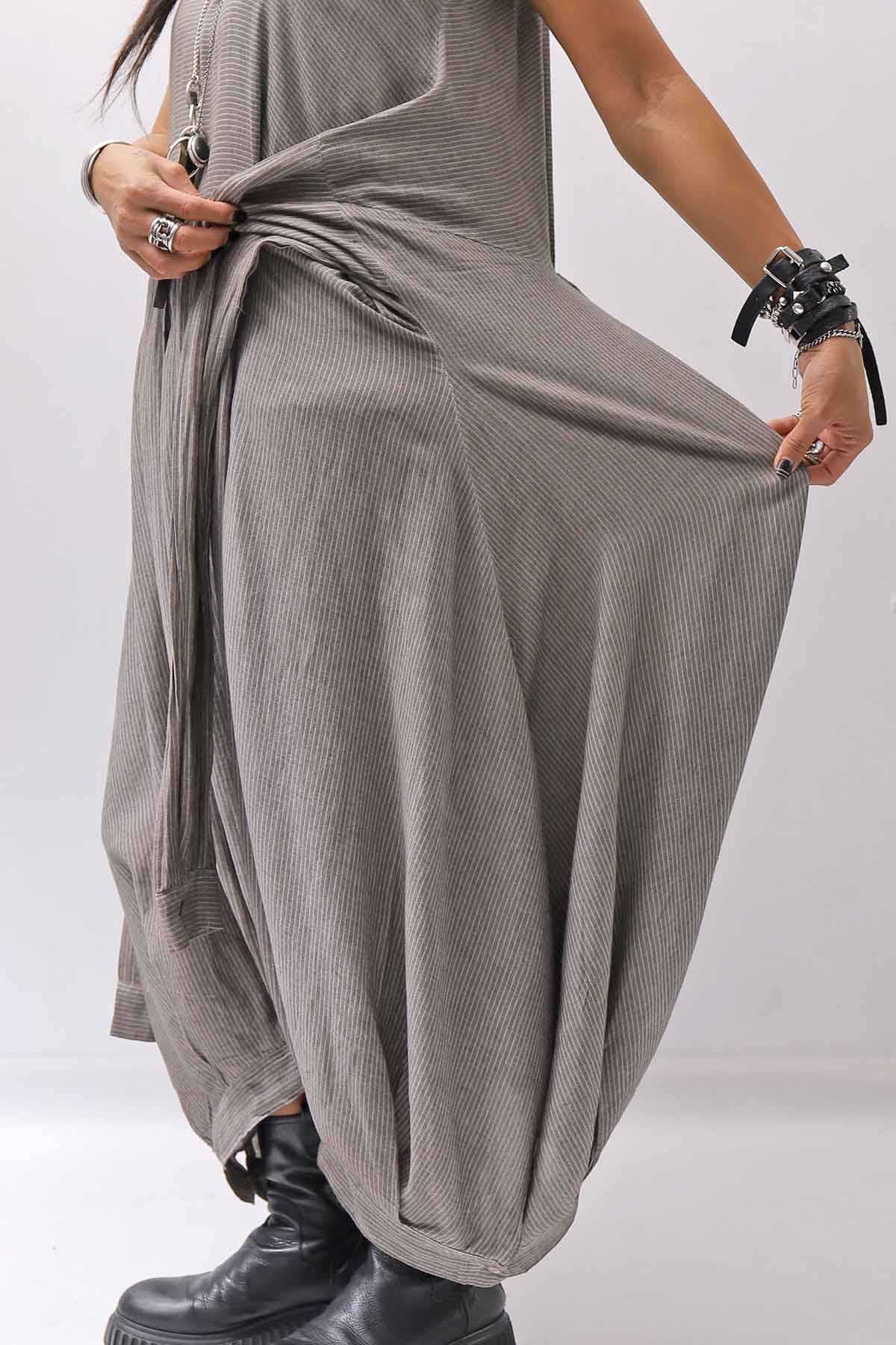 【studio b3】 MULTI-WAY PANTS&amp;SKIRT DRESS NB2088_SAND OLD DYE
