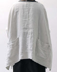 【RUNDHOLZ】 UNISEX OVERSIZED LINEN TOP 354 0506_GREY(SAND GREY)
