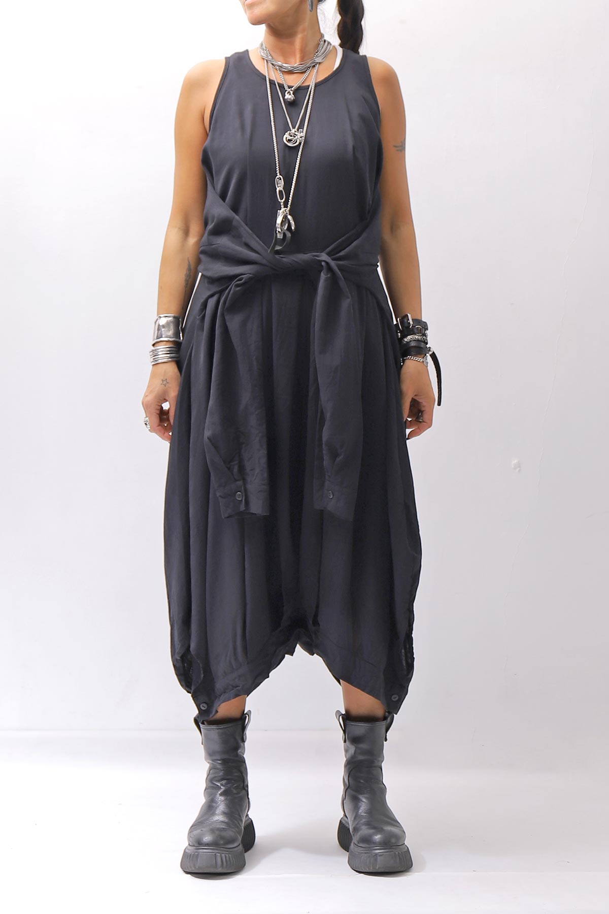 【studio b3】 MULTI-WAY PANTS&amp;SKIRT DRESS NB2088_BLACK
